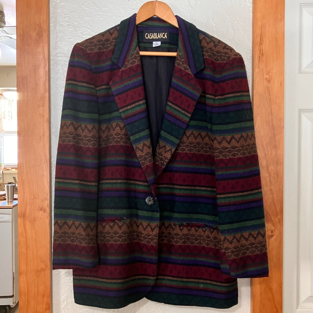Casablanca Multicolor Striped Blazer Jacket